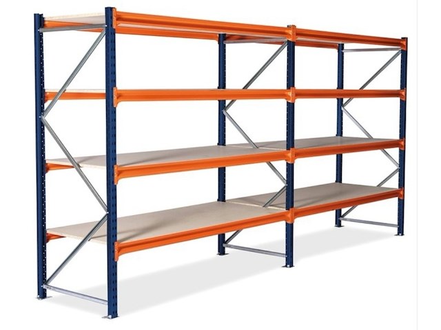 2x stelling, blauw, oranje - afbeelding 1 van  3