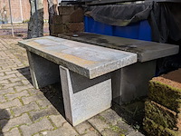 2x stenen bank - afbeelding 3 van  5