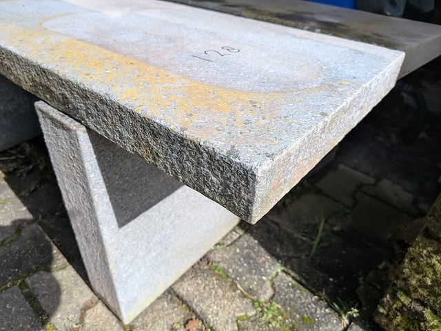2x stenen bank - afbeelding 4 van  5