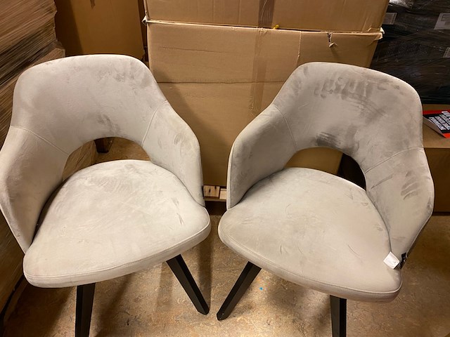 2x stoelen, dôme deco, torus, 58x54x80cm (48,5cm zithoogte) - afbeelding 1 van  5
