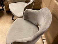 2x stoelen, dôme deco, torus, 58x54x80cm (48,5cm zithoogte) - afbeelding 2 van  5
