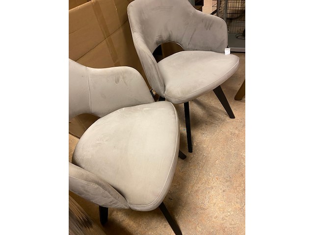 2x stoelen, dôme deco, torus, 58x54x80cm (48,5cm zithoogte) - afbeelding 3 van  5