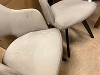 2x stoelen, dôme deco, torus, 58x54x80cm (48,5cm zithoogte) - afbeelding 3 van  5