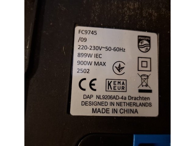 2x stofzuiger, philips en bosch, 7000 series en vxbsgs05v2 - afbeelding 6 van  10