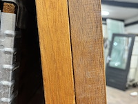 2x stompe houten binnendeur, bruin - afbeelding 6 van  7