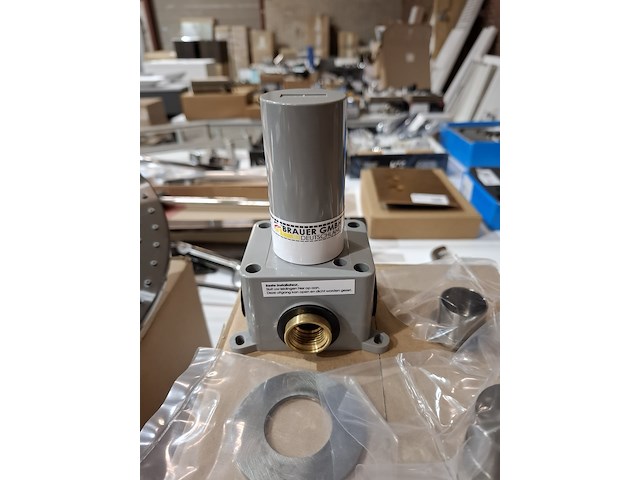 2x stopkraan brauer, inbouw, rvs geborsteld - afbeelding 2 van  6