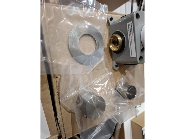 2x stopkraan brauer, inbouw, rvs geborsteld - afbeelding 3 van  6