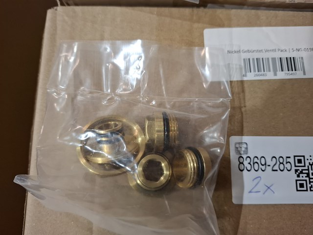 2x stopkraan brauer, inbouw, rvs geborsteld - afbeelding 5 van  6