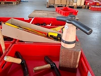 2x straathamer met tegelklopper en klos