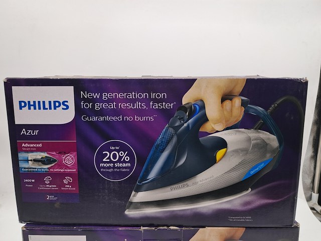 2x strijkijzer, philips, azur advanced gc4930/11 - afbeelding 3 van  5