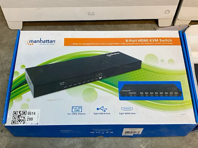 2x switch en beeldscherm, cisco webex dx80, hdmi kvm - afbeelding 2 van  7