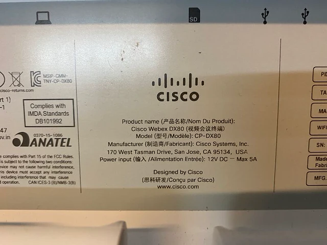 2x switch en beeldscherm, cisco webex dx80, hdmi kvm - afbeelding 6 van  7
