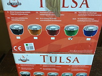 2x tafel barbecue op houtskool, el fuego, tulsa, groen - afbeelding 3 van  3