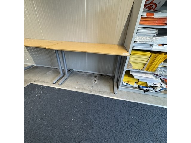2x tafel, ikea, effectiv, beuken/grijs - afbeelding 2 van  3