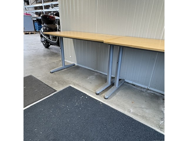 2x tafel, ikea, effectiv, beuken/grijs - afbeelding 3 van  3