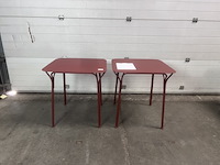 2x tafel vierkant in en outdoor, kartell, hiray, terra - afbeelding 1 van  6