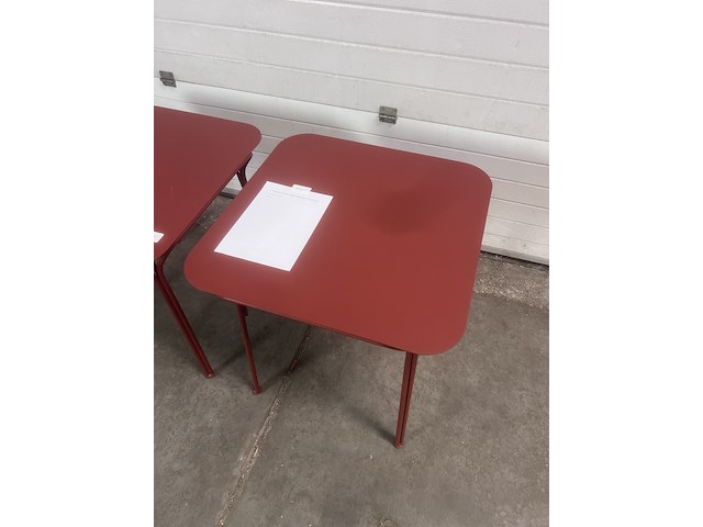 2x tafel vierkant in en outdoor, kartell, hiray, terra - afbeelding 3 van  6