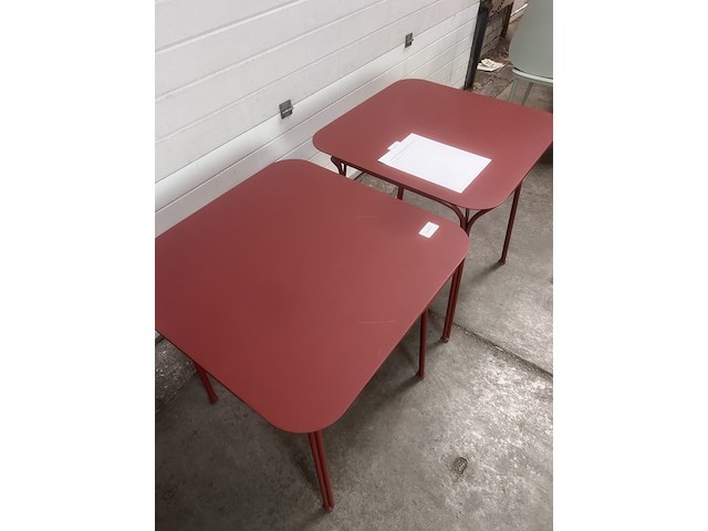 2x tafel vierkant in en outdoor, kartell, hiray, terra - afbeelding 4 van  6
