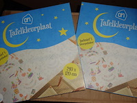 2x tafelkleurplaat incl 5 kleurpotloodjes 240x120cm - afbeelding 2 van  3