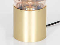 2x tafellamp – messing lamp met amber glas, steinhauer, delta 3401me, 2026 - afbeelding 4 van  5