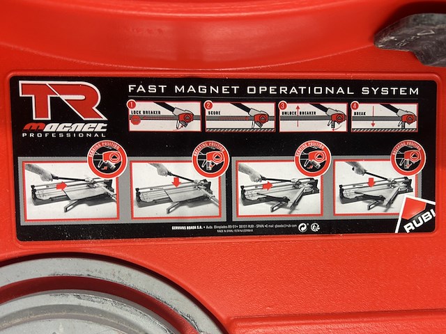 2x tegelsnijder in koffer 710 mm rubi, tr-710 - afbeelding 7 van  8