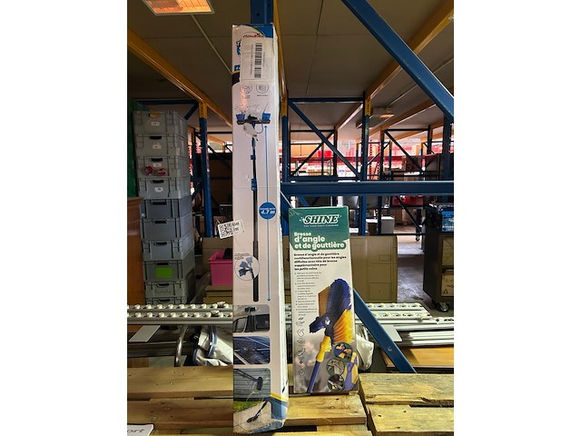 2x telescopische schoonmaakborstel, w.o. shine - afbeelding 1 van  5