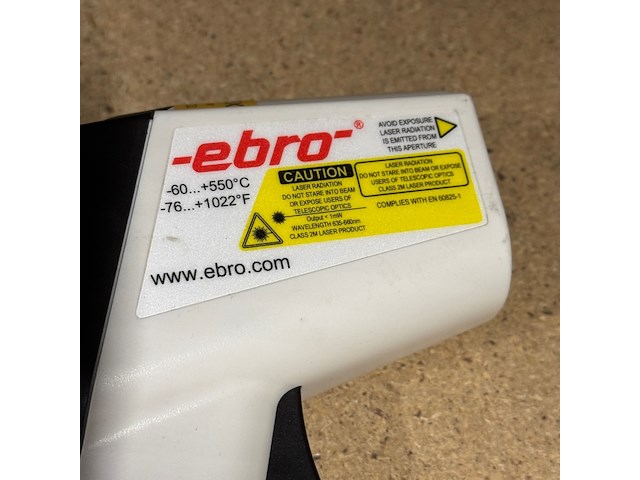 2x temperatuurmeter, ebro, tfi 260 - afbeelding 3 van  3