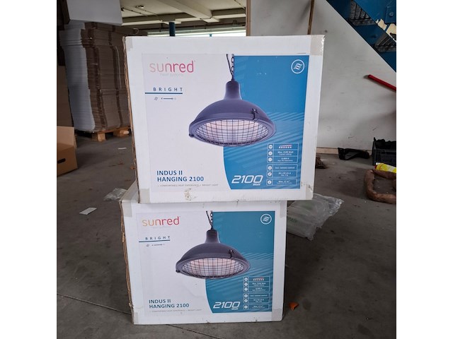 2x terrasheater sunred, indus ii hanging 2100 - afbeelding 1 van  5
