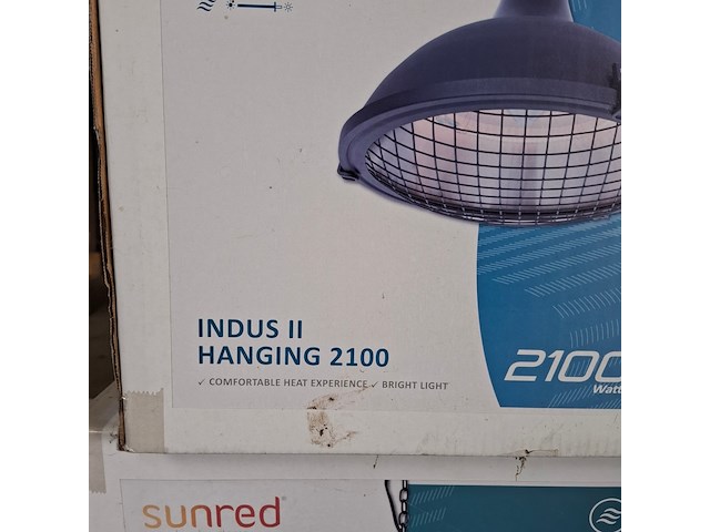 2x terrasheater sunred, indus ii hanging 2100 - afbeelding 4 van  5