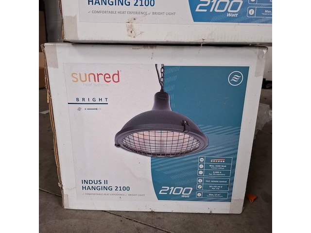2x terrasheater sunred, indus ii hanging 2100 - afbeelding 5 van  5