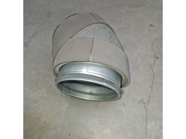 2x thermoduct bocht ø125mm. 45° geïsoleerd demo model - afbeelding 1 van  1
