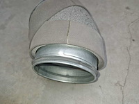 2x thermoduct bocht ø125mm. 45° geïsoleerd demo model - afbeelding 1 van  1