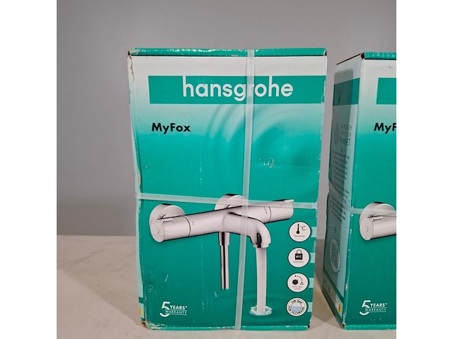 2x thermostaatkraan, hansgrohe, myfox - afbeelding 2 van  6