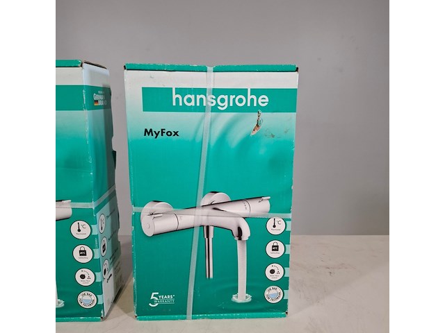 2x thermostaatkraan, hansgrohe, myfox - afbeelding 3 van  6