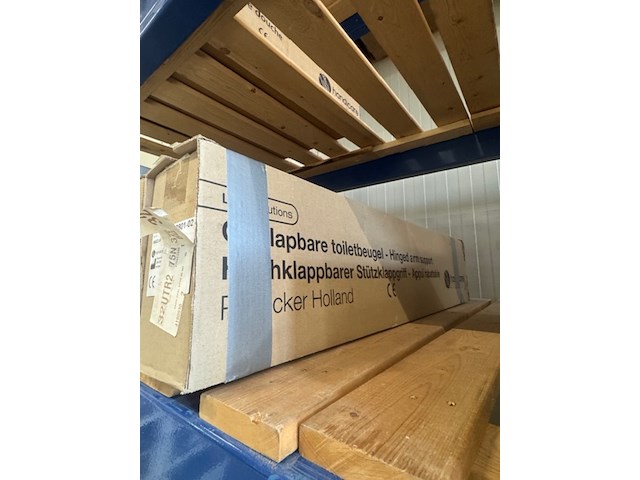 2x toiletbeugel handicare, linido, wit, , opklapbaar - afbeelding 3 van  3