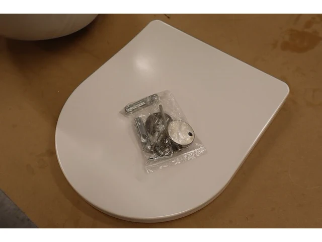 2x toiletpot met toiletbril, rimless + soft close, wit - afbeelding 6 van  9
