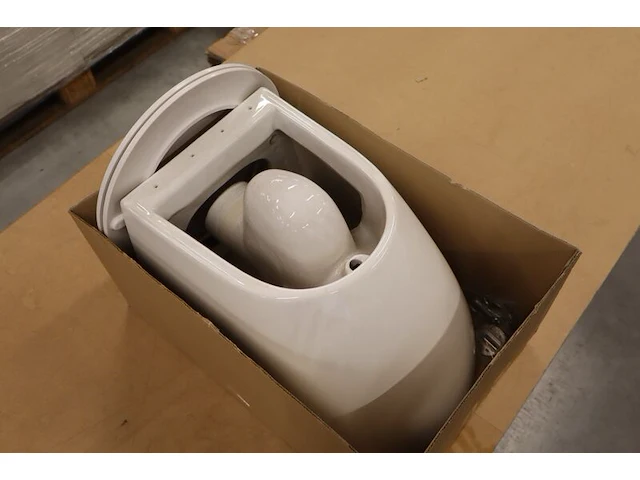 2x toiletpot met toiletbril, rimless + soft close, wit - afbeelding 9 van  9