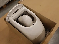2x toiletpot met toiletbril, rimless + soft close, wit - afbeelding 9 van  9