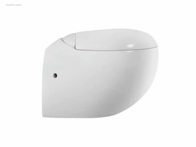 2x toiletten - wit - ei - hangend - keramiek -... - afbeelding 2 van  4