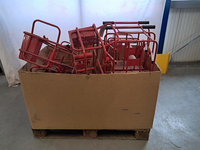 2x transportkar met 6x stapel rek - afbeelding 1 van  12