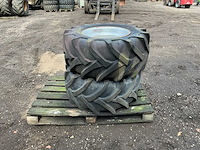 2x trelleborg twin 414 400/55 r17.5 band, wiel en velg - afbeelding 10 van  11