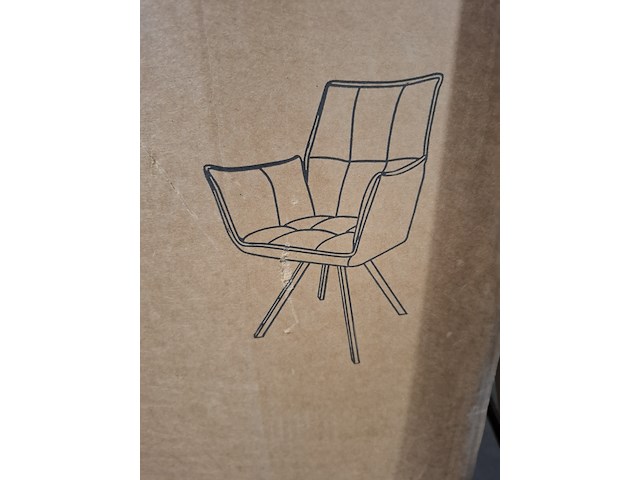 2x tribeca draaibare eetkamer stoel, antraciet, 2025 - afbeelding 2 van  3