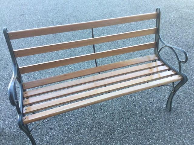 2x tuinbankjes ed, bruin/zwart - afbeelding 2 van  4