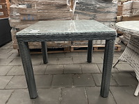 2x tuintafel met glazen plaat fonteyn - afbeelding 2 van  5