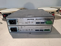 2x tweekanaals audio-eindversterkers, extron, xpa 1002, met 8x 2-weg coaxiale inbouwluidspreker, ecler ic6 - afbeelding 3 van  8