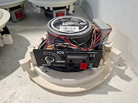 2x tweekanaals audio-eindversterkers, extron, xpa 1002, met 8x 2-weg coaxiale inbouwluidspreker, ecler ic6 - afbeelding 4 van  8