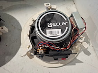 2x tweekanaals audio-eindversterkers, extron, xpa 1002, met 8x 2-weg coaxiale inbouwluidspreker, ecler ic6 - afbeelding 6 van  8
