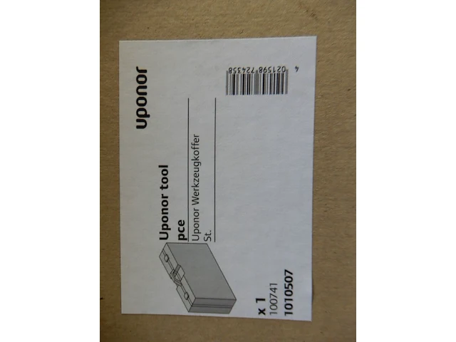 2x uponor koffer, uponor, tool, blauw - afbeelding 4 van  5