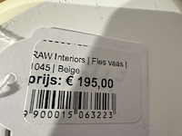 2x vaas raw interiors, "fles model", beige - afbeelding 2 van  4
