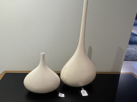 2x vaas raw interiors, "fles model", beige - afbeelding 4 van  4